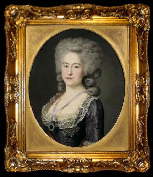 framed  unknow artist Portrait of Countess Alexandra Branicka, ta009-2